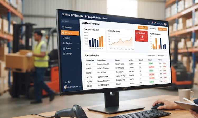 Aplikasi Sistem Inventory, Sumber: AI